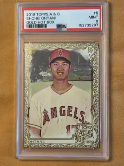 2019 Topps Allen & Ginter Shohei Ohtani Gold Hot Box #5 Angels PSA 9 - Image 1