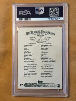 2019 Topps Allen & Ginter Shohei Ohtani Gold Hot Box #5 Angels PSA 9 - Image 2