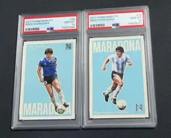 2017 Panini Nobility Diego Maradona #94/#12 Argentina PSA 10 - Image 1