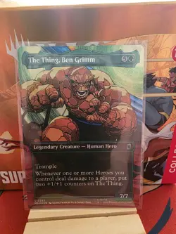 0322 The Thing, Ben Grimm Full Art Borderless Foil NM MTG - Image 1