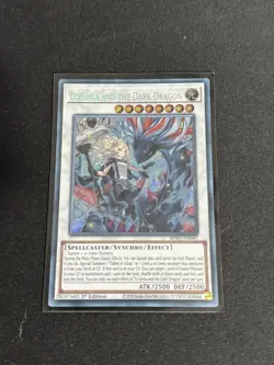 YUGIOH ECCLESIA AND THE DARK DRAGON SECRET RARE NM BPRO-EN041 - Image 1