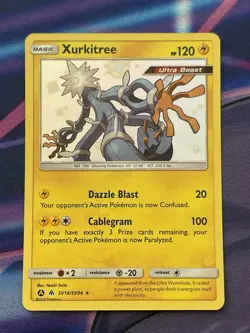 Xurkitree SHINY SV14/SV94 Hidden Fates NM Holo Foil Rare Pokemon Card - Image 1