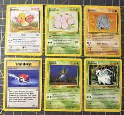 Pokemon Bulk WOTC 6 Card Lot Vintage Jungle LP | LOT 3 - Image 1