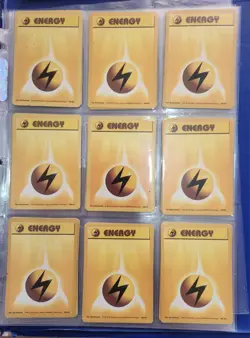Pokemon Lightning Energy x23 1999 WOTC Base Set Vintage Cards Bulk Lot - Image 1