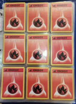 Pokemon Fire Energy x50 1999 WOTC Base Set Vintage Cards Bulk Lot - Image 1