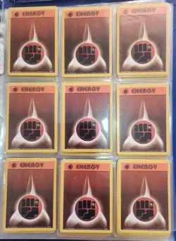 Pokemon Fighting Energy x39 1999 WOTC Base Set Vintage Cards Bulk Lot - Image 1