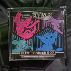 Pokemon TCG Evolving Skies Elite Trainer Box ETB New Sealed + Acrylic Case - Image 1