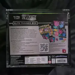 Pokemon TCG Evolving Skies Elite Trainer Box ETB New Sealed + Acrylic Case - Image 2