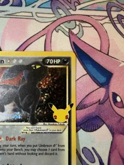 Pokemon TCG Celebrations Umbreon Gold Star Card 17/17 Near Mint Condition - Image 3