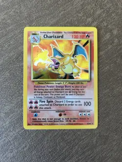 Pokemon TCG Charizard 1999-2000 Base Set Holo Rare Card 4/102 - Image 1