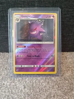 Pokemon Gengar 38/111 - Reverse Holo Rare - SM Crimson Invasion - Excellent - Image 1