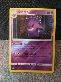 Pokemon Gengar 38/111 - Reverse Holo Rare - SM Crimson Invasion - Excellent - Image 2