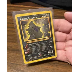Shining Tyranitar Neo Destiny Secret Rare Holo 113/105 DAMAGED - Image 1