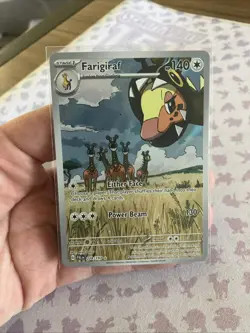 Farigiraf 228/193 Scarlet & Violet Paldea Evolved Pokemon NM Illustration Rare 2 - Image 1