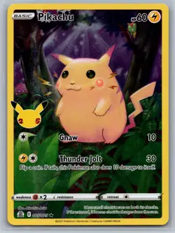 Pikachu 005/025 Holo Rare Celebrations Pokemon Near Mint - Image 1