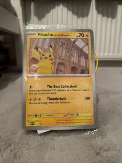Pikachu At The Museum Promo Card - Oversize. Sealed - Image 1