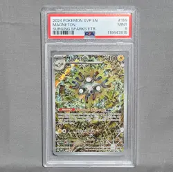2024 Pokemon Magneton #159 Surging Sparks ETB Card PSA 9 - Image 1