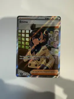 Pokemon Emma Full Art Trainer Chaos RisingUltra Rare Holo EN - Image 1