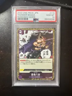 ONE PIECE Card Game - Thunder Bagua OP01-119 R ROMANCE DAWN OPCG PSA 10 Y - Image 1