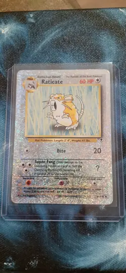 Pokemon 2002 Raticate Legendary Collection Reverse Holo Card 61/110 - Image 1
