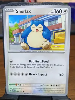 Snorlax Pokemon Card Magnet Refrigerator Fridge Novelty Altered - Image 1