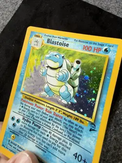Blastoise 2/130 Holo Rare Base Set 2 Pokemon Card WOTC Vintage LP - Image 3