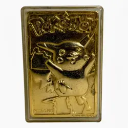 1999 Pokemon PIKACHU 23K Gold-Plated #25 Special Edition Trading Card W/ COA - Image 1