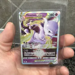 Pokemon Go Mewtwo VSTAR Holo Ultra Rare TCG Card 031/078 NM Condition - Image 1