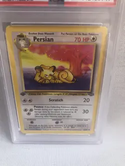 PSA 8 WOTC 1999 1st Edition Jungle Persian 42/64 Uncommon Card NM-MT - Image 2