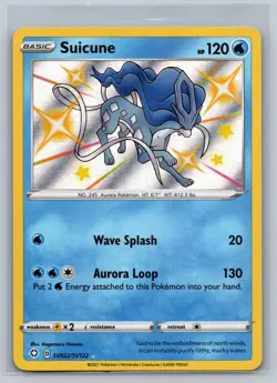 Suicune SV022/SV122 Shiny Rare Shining Fates Shiny Vault Pokemon Card Near Mint - Image 1