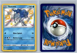Suicune SV022/SV122 Shiny Rare Shining Fates Shiny Vault Pokemon Card Near Mint - Image 3