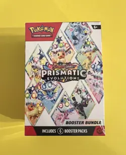 Pokemon TCG Scarlet & Violet Prismatic Evolutions Booster Bundle Factory Sealed - Image 1