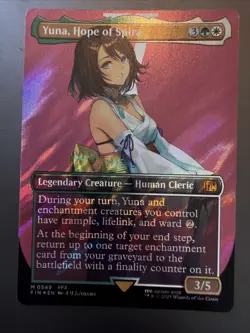 Yuna, Hope of Spira Borderless Surge Foil MTG Final Fantasy M0549 - Image 1