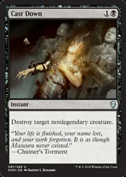 CAST DOWN NM Dominaria mtg Black - Instant Unc - Image 1