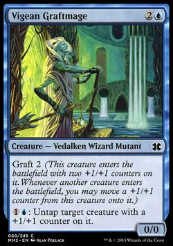 *FOIL* VIGEAN GRAFTMAGE NM Modern Masters 2015 mtg Blue *FOIL* - Image 1