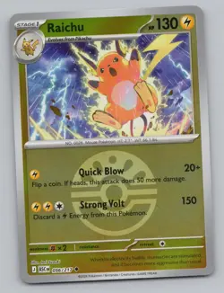 RAICHU (FRIEND BALL) 056/217 ASCENDED HEROES POKEMON REVERSE HOLO NM - Image 1