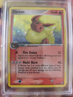 Pokemon Karte Card Flareon Flamara Ex Unseen Forces Holo English English PSA 8 - Image 3