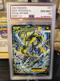 Pokemon M.Rayquaza EX 30th SAR Signed UV Italian Artist F.C 3 Of 30 F.C - Image 2