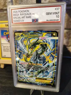 Pokemon M.Rayquaza EX 30th SAR Signed UV Italian Artist F.C 3 Of 30 F.C - Image 3