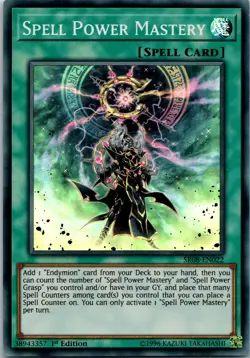 Yugioh Spell Power Mastery SR08-EN022 1st Edition Super Rare NM - Image 1
