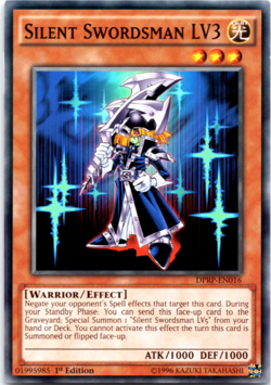 Silent Swordsman LV3 - DPRP-EN016 - Common - 1st Edition Yugioh - Image 1