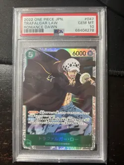 2022 One Piece Japan - #047 Trafalgar Law - PSA 10 Romance Dawn BL - Image 1