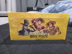 Sealed Case - One Piece DISPLAY 12x Mini Tin Pack Set VOL. 2 TS-02 TS02 English - Image 1