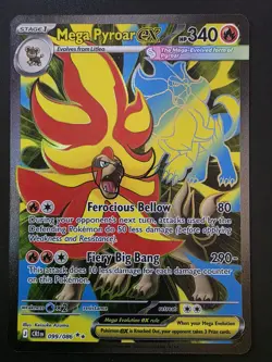 Pokemon - Chaos Rising - Mega Pyroar EX 099/086 - Image 1