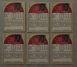 1990-91 NBA Hoops David Robinson #270 Rookie of the Year Card - Lot Of 6 - Image 4