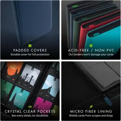 Premium eXo-Tec Binder - 9 Pocket Trading Card Album Folder - 360 Side Loading - Image 5