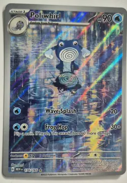 Pokemon Poliwhirl 151 English Edition Card 176/165 Fresh From Pack - Image 1