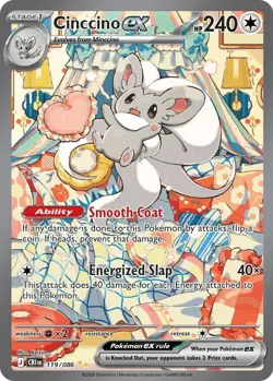 Pokemon TCG Cinccino ex 119/086 SIR Chaos Rising NEAR MINT EXPRESS POST - Image 1