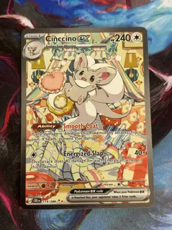 Pokemon TCG Cinccino Ex 119/086 Chaos Rising Near Mint NM - Image 1