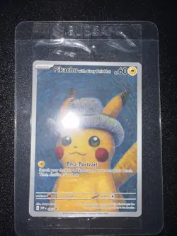 Pokemon TCG: Van Gogh Pikachu with Grey Felt Hat SVP 085 Promo Card - Sealed - Image 1